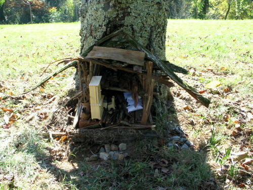 Lavendar, Fairy Houses, and Fire 025