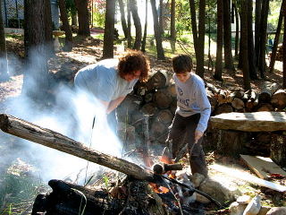 Lavendar, Fairy Houses, and Fire 036