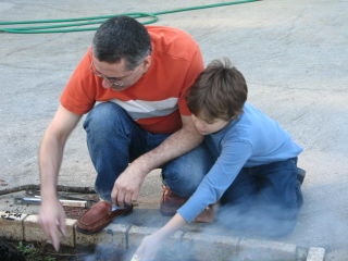 Stuga, autumn,halloween,cooking outside 023