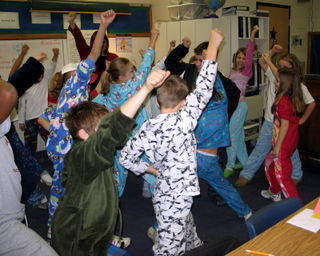 Owne's christmas party and books 019